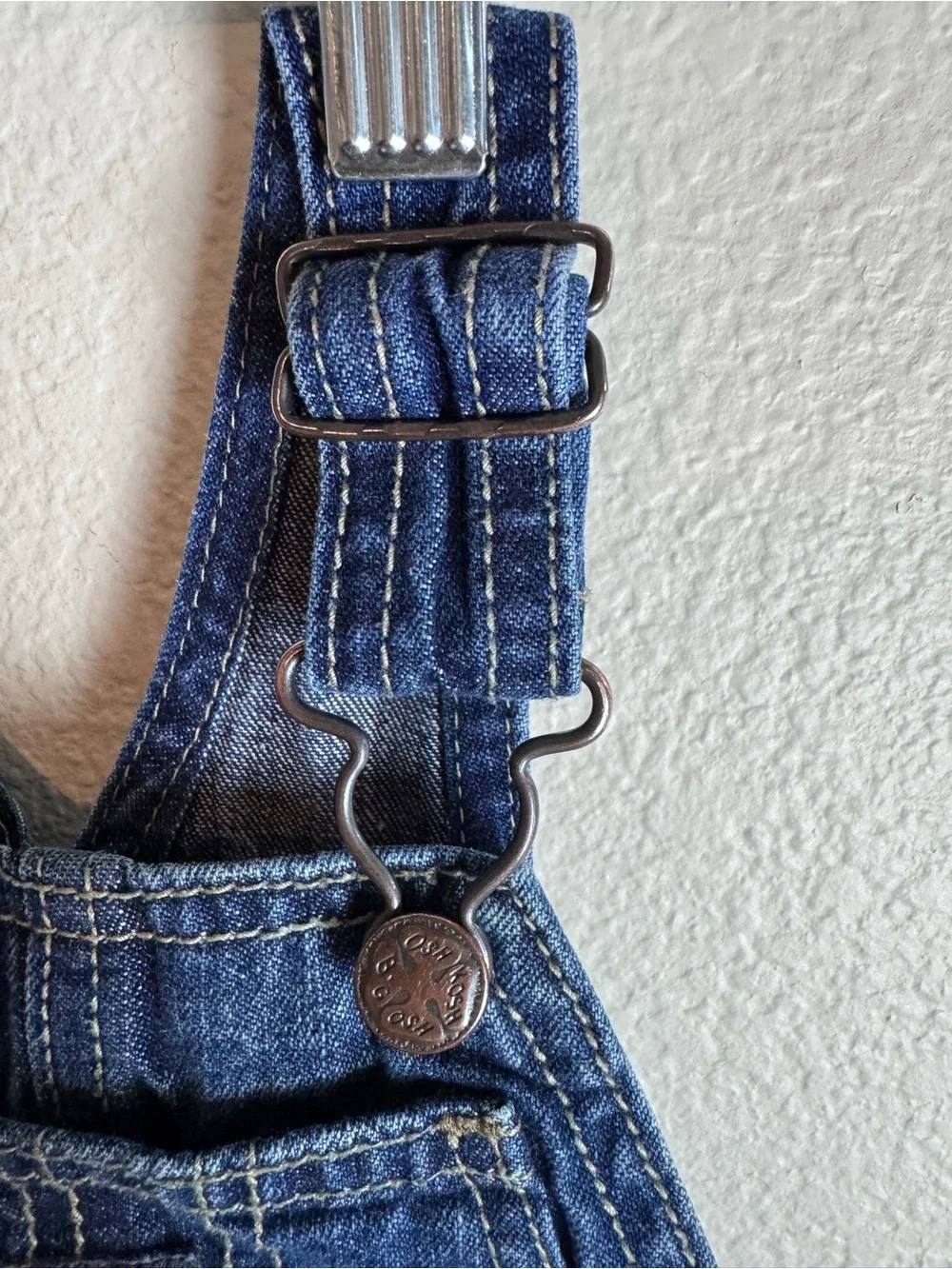 OshKosh B'gosh Indigo Denim Short Overalls for Kids 12M